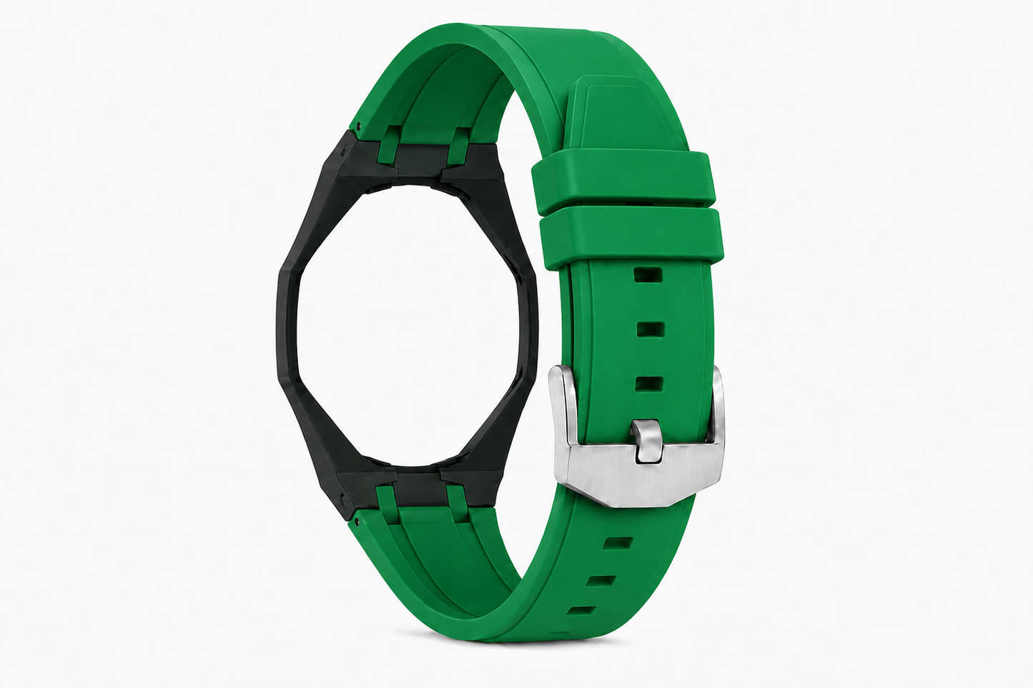 "Green Black" Watch Strap (12 o'clock dial)