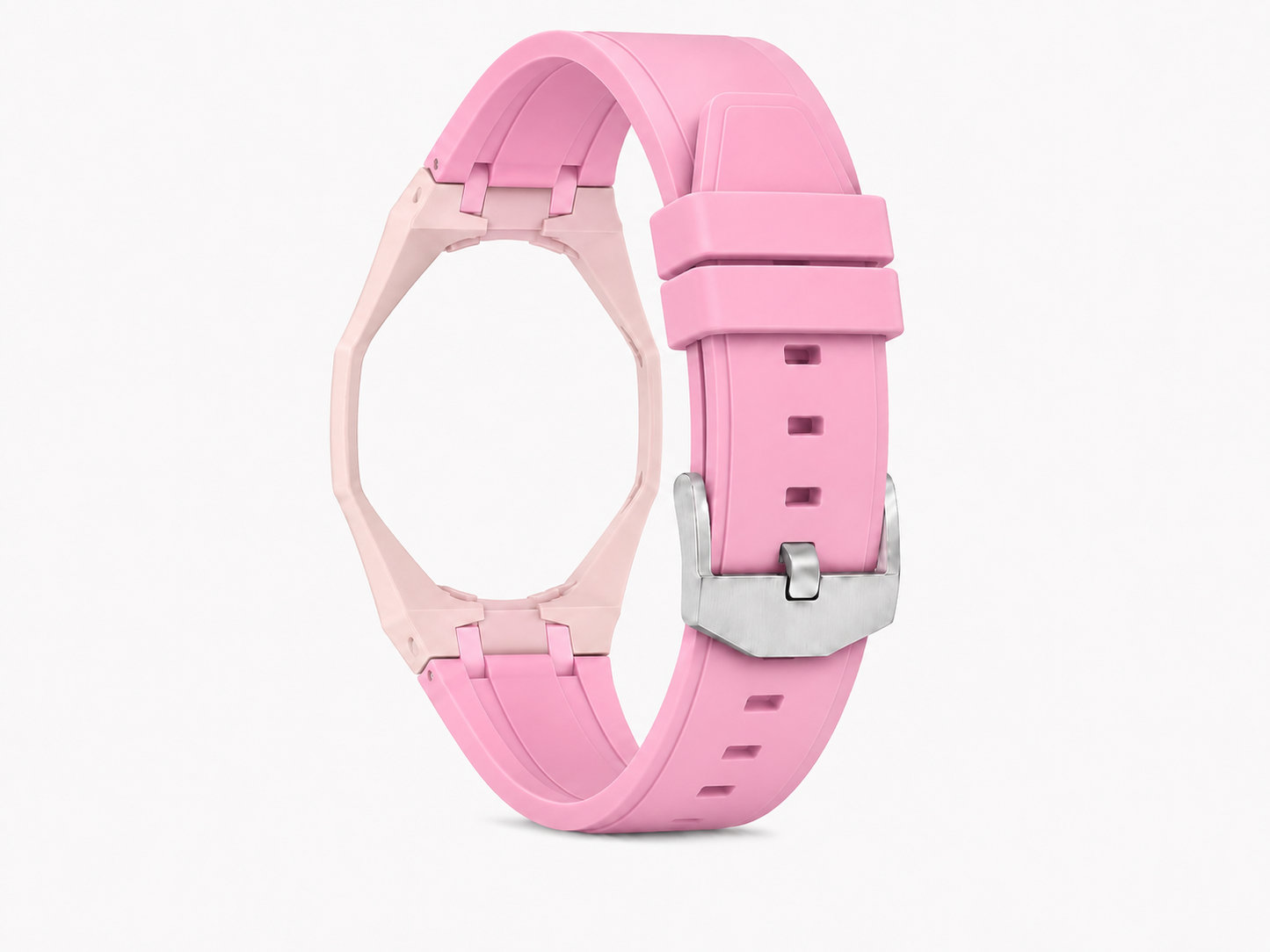 "Hot Pink Pale Pink" Watch Strap (12 o'clock dial)