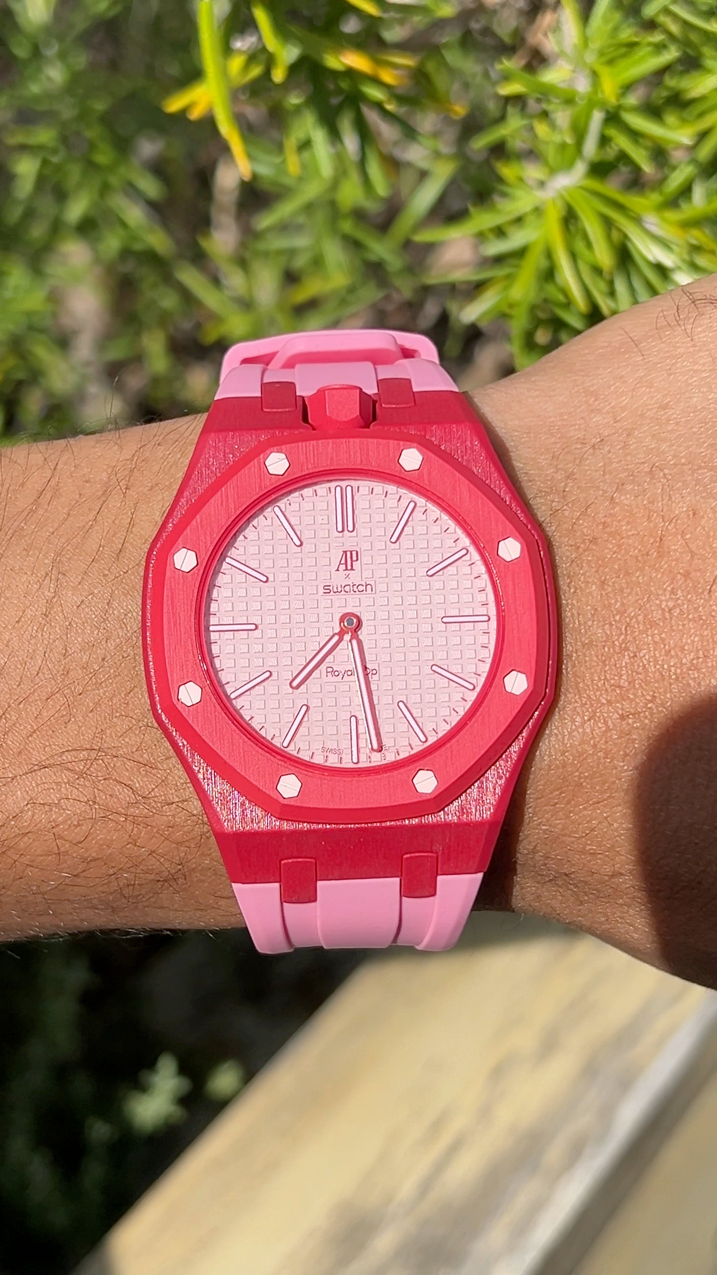 Swatch x Audemars Piguet “Arctic Pink”