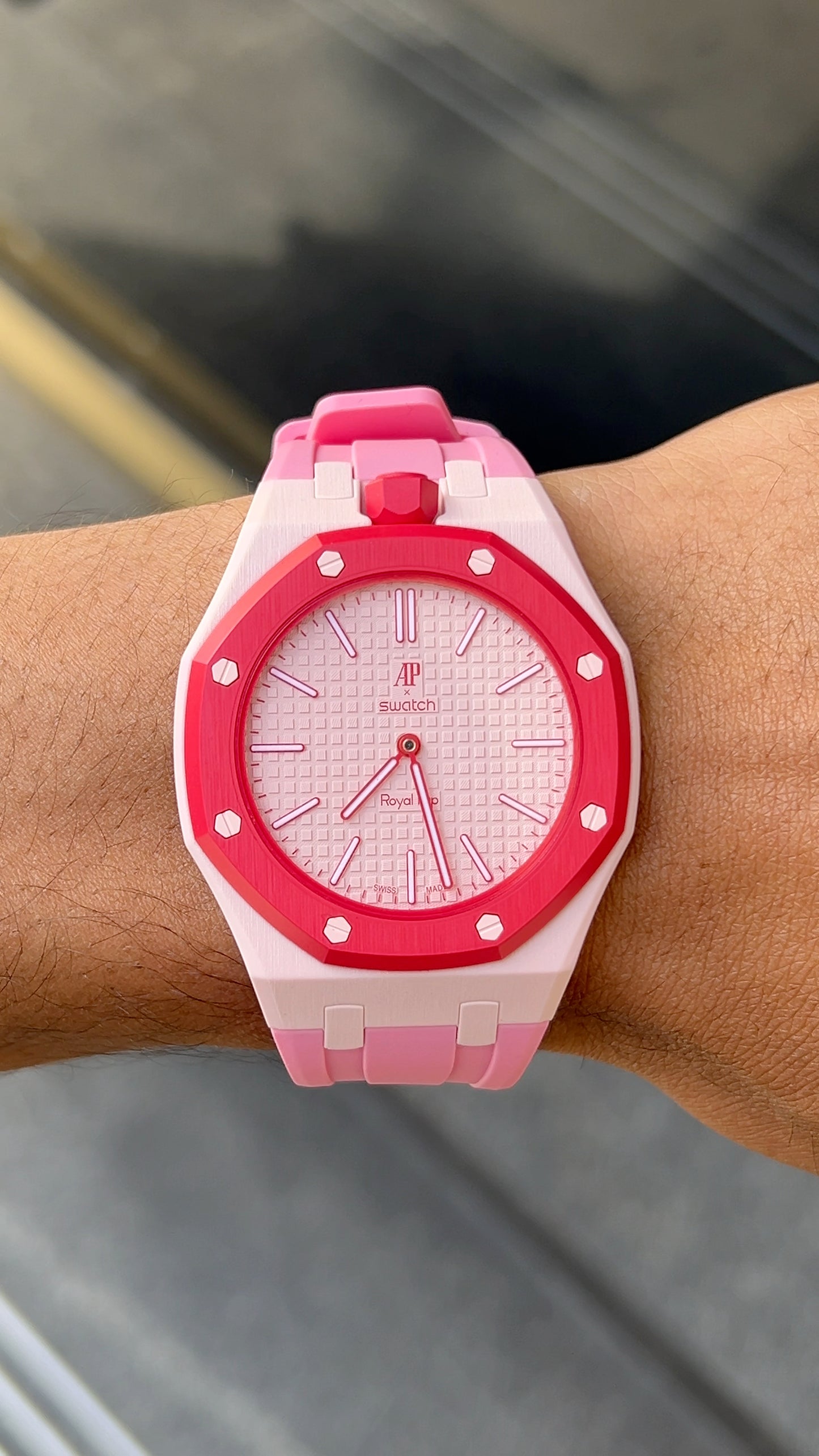 Swatch x Audemars Piguet “Coral Pink”