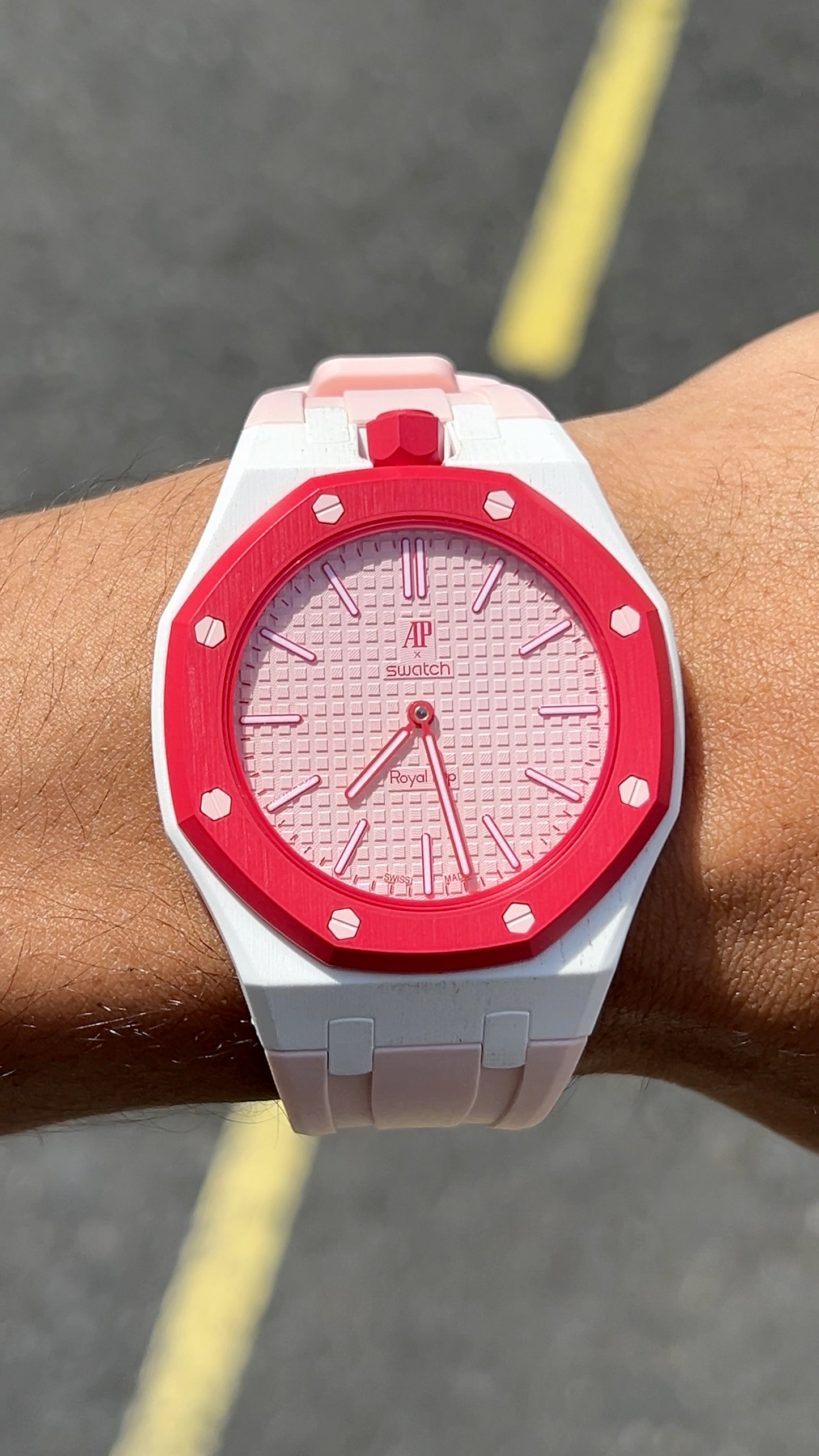 Swatch x Audemars Piguet “Pink Quartz”
