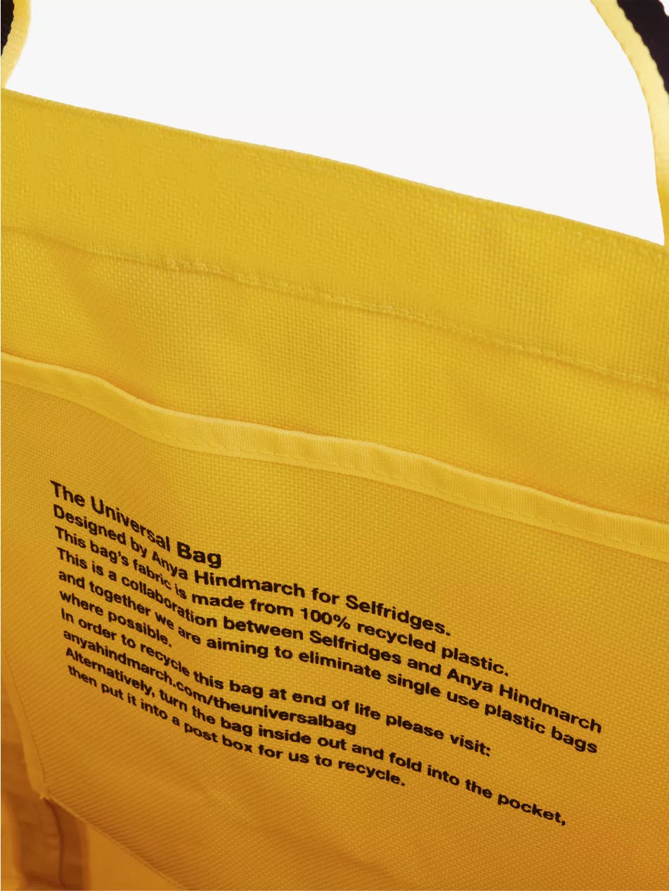 Selfridges Selection X Anya Hindmarch Logo-Print Mini Canvas Tote Bag