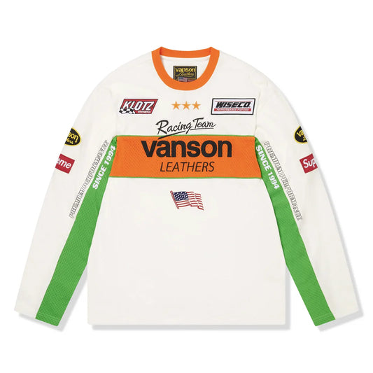 Supreme x Vanson L/S White Top (SS26)