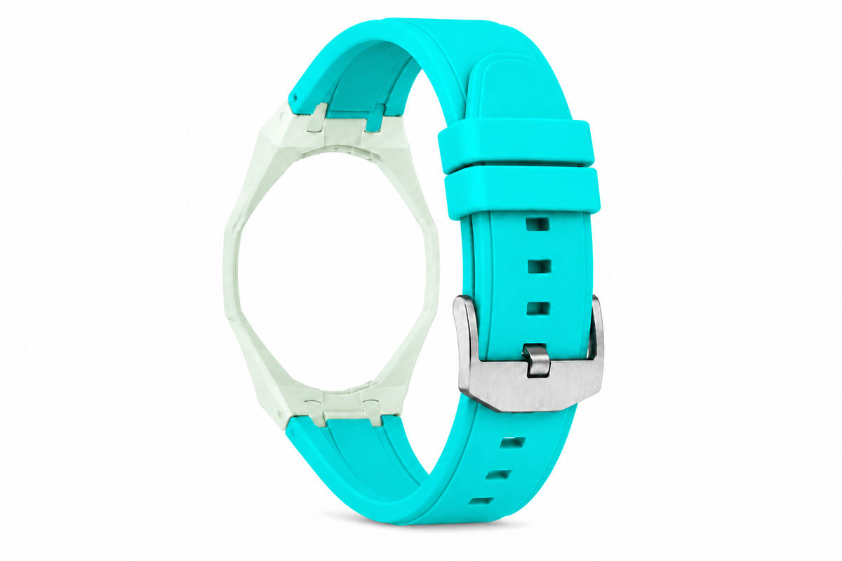 "Mint Hot Blue" Watch Strap (12 o'clock dial)