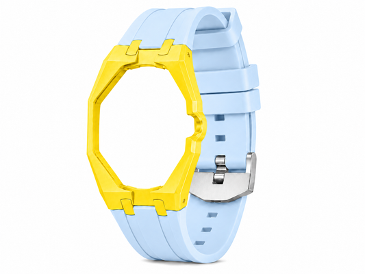 "Yellow Baby Blue" Watch Strap (3 o'clock dial)
