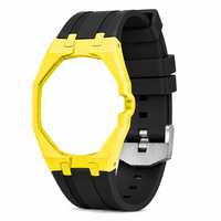 "Yellow Black" Watch Strap (3 o'clock dial)
