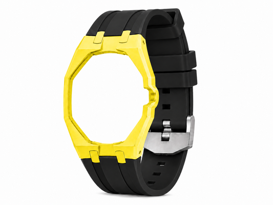"Yellow Black" Watch Strap (3 o'clock dial)