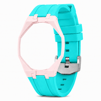 "Light Pink Hot Blue" Watch Strap (12 o'clock dial)
