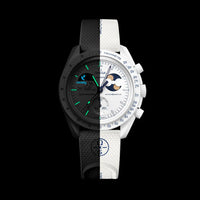 Swatch x Omega Bioceramic Moonswatch Mission to Earthphase – Moonshine Gold (SO33W701L) - 'COLD MOON'