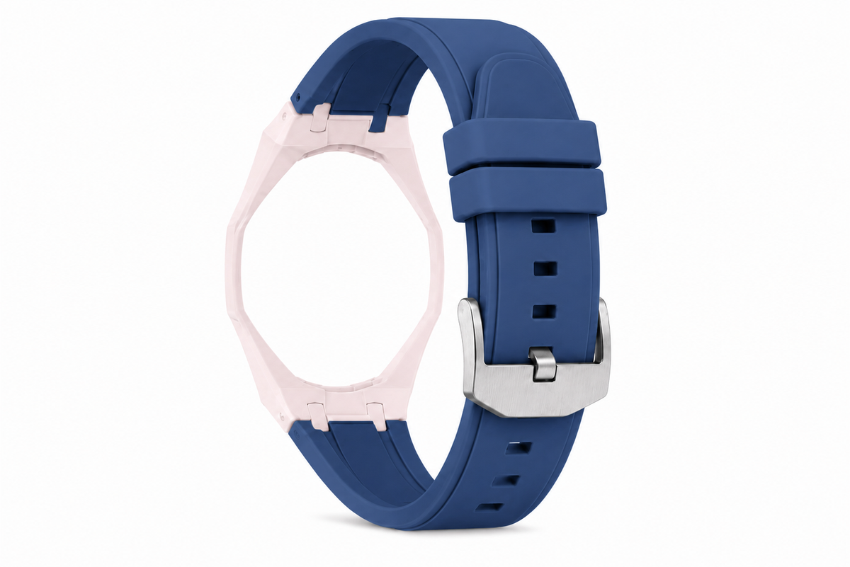 "Light Pink Blue" Watch Strap (12 o'clock dial)