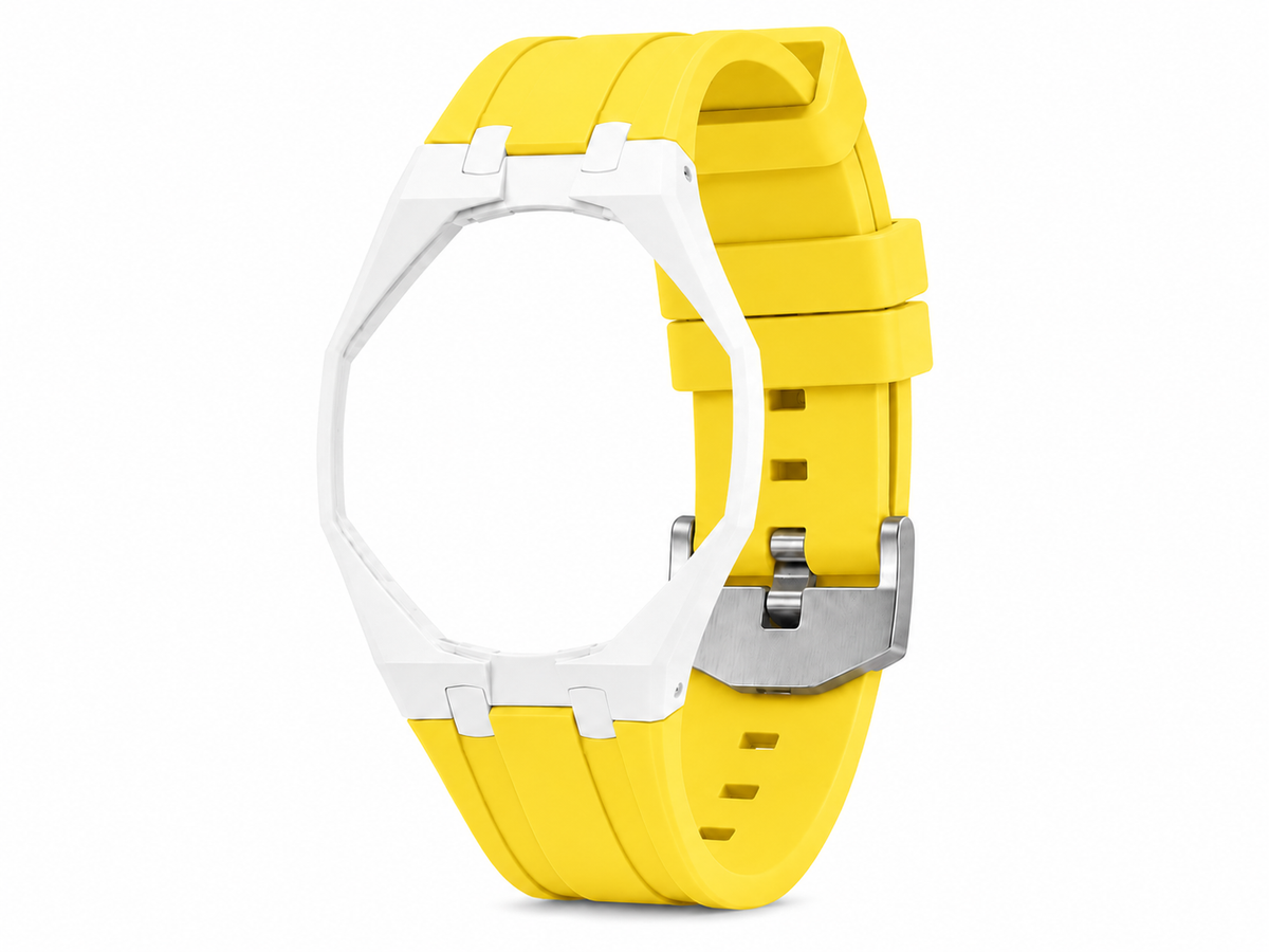 "White Yellow" Watch Strap (12 o'clock dial)