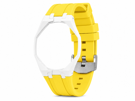 "White Yellow" Watch Strap (12 o'clock dial)