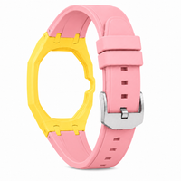 "Yellow Hot Pink" Watch Strap (3 o'clock dial)