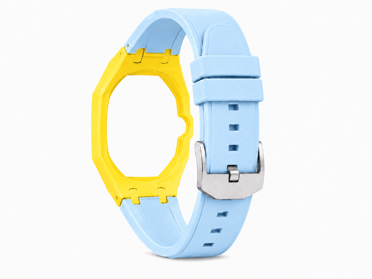 "Yellow Baby Blue" Watch Strap (3 o'clock dial)