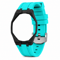 "Black Hot Blue" Watch Strap (12 o'clock dial)