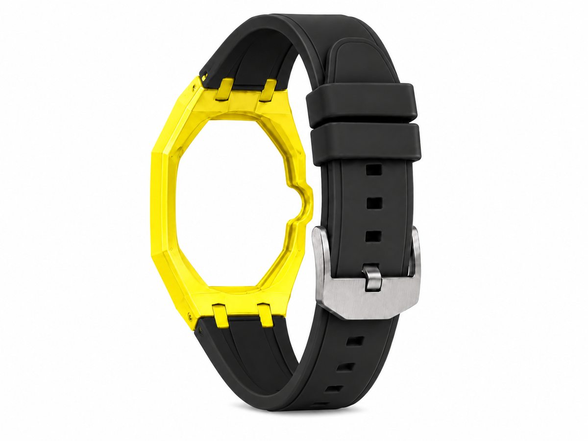 "Yellow Black" Watch Strap (3 o'clock dial)