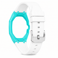 "Hot Blue White" Watch Strap (3 o'clock dial)