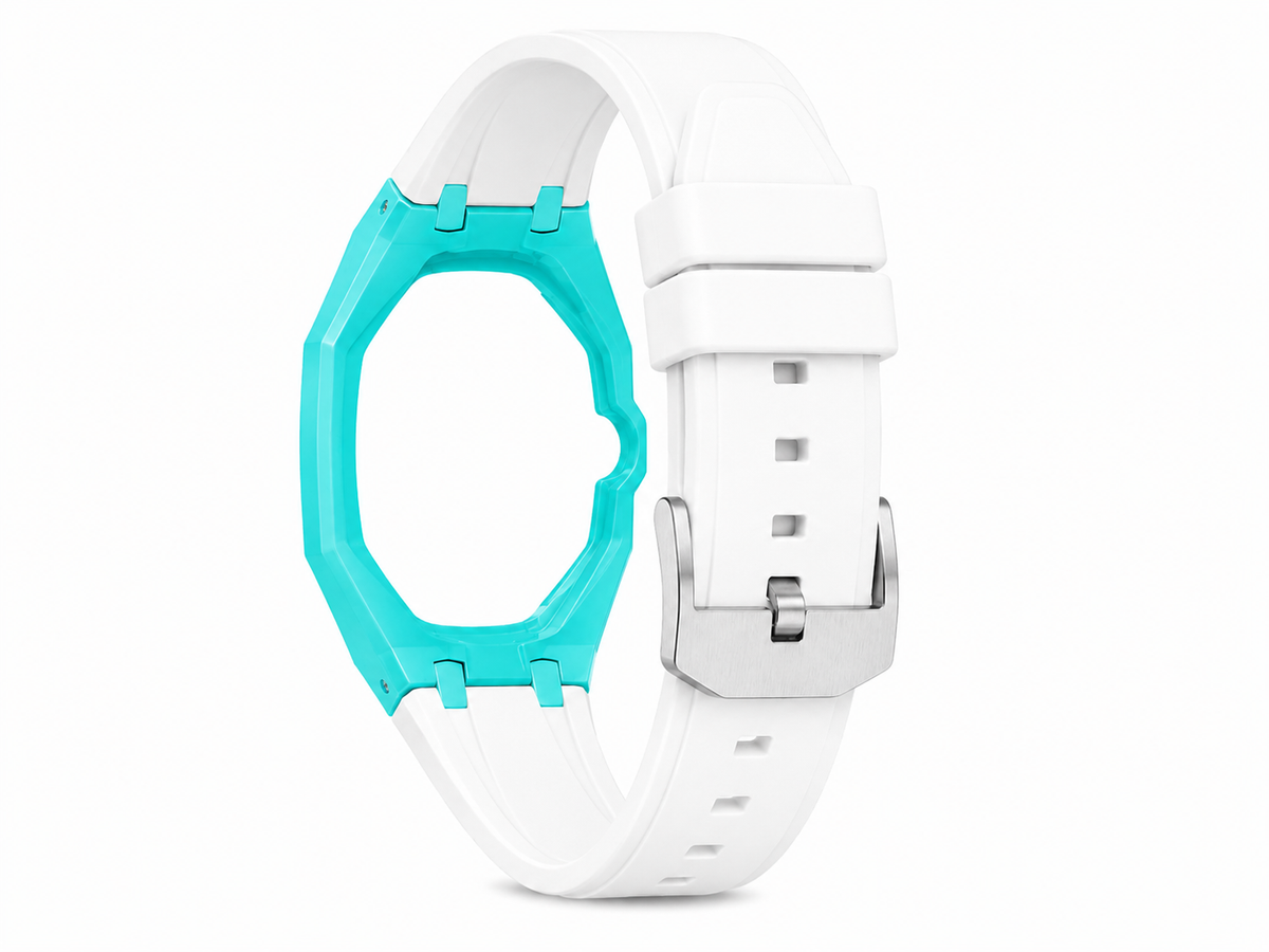"Hot Blue White" Watch Strap (3 o'clock dial)