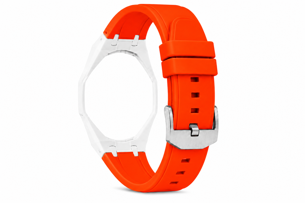"White Orange" Watch Strap (12 o'clock dial)