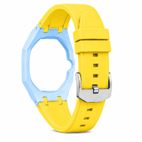 "Baby Blue Yellow" Watch Strap (3 o'clock dial)