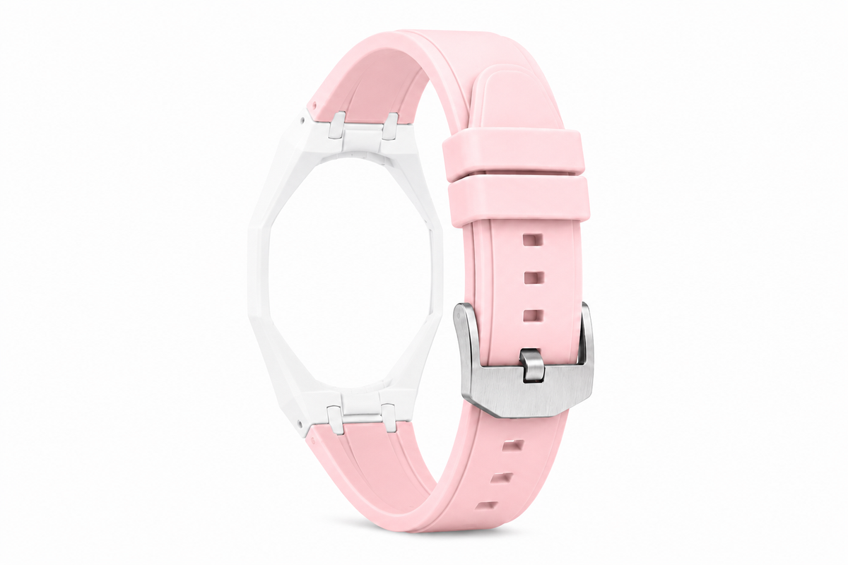 "White Light Pink" Watch Strap (12 o'clock dial)