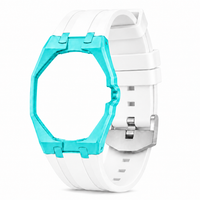 "Hot Blue White" Watch Strap (3 o'clock dial)