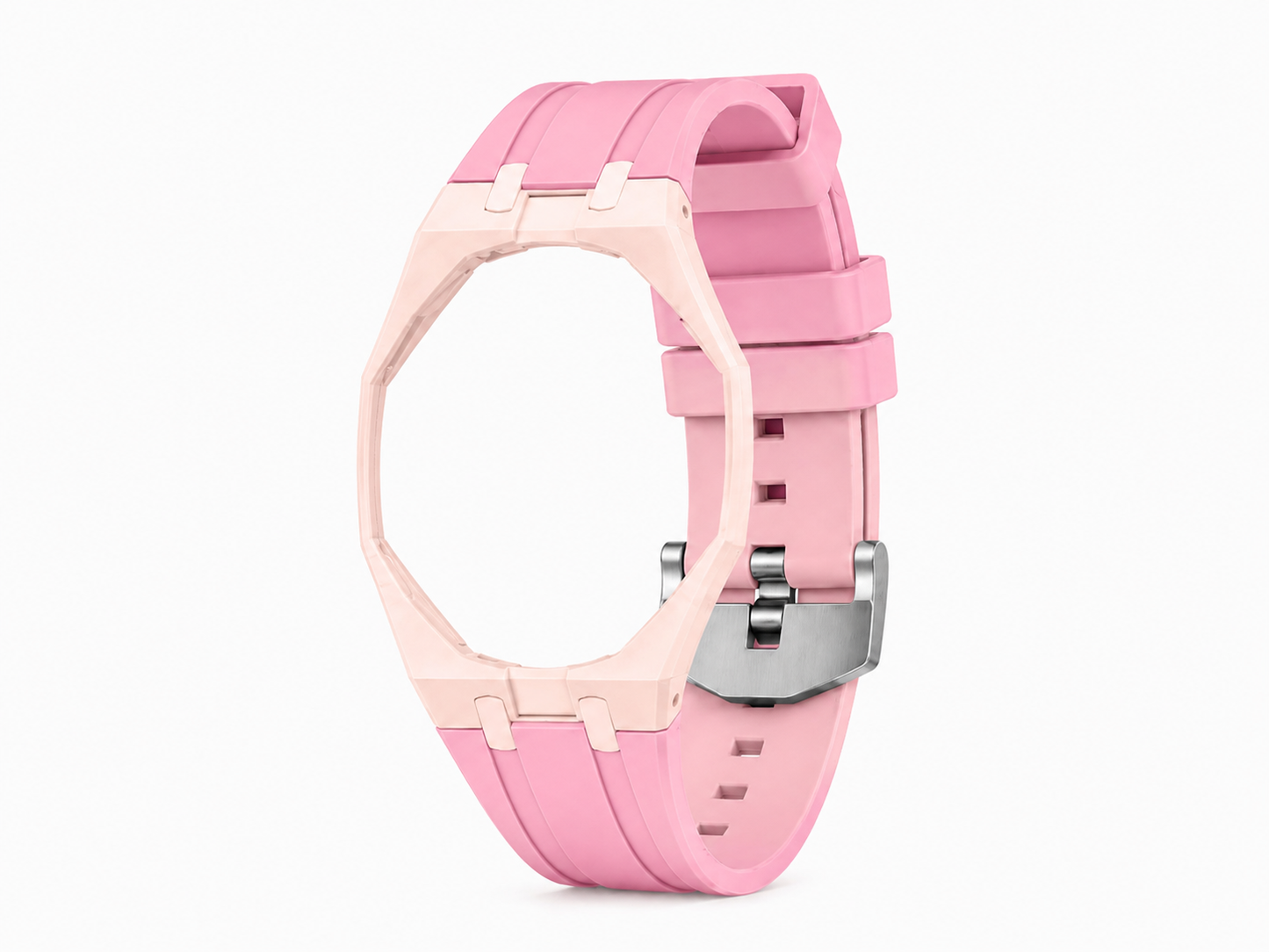 "Hot Pink Pale Pink" Watch Strap (12 o'clock dial)