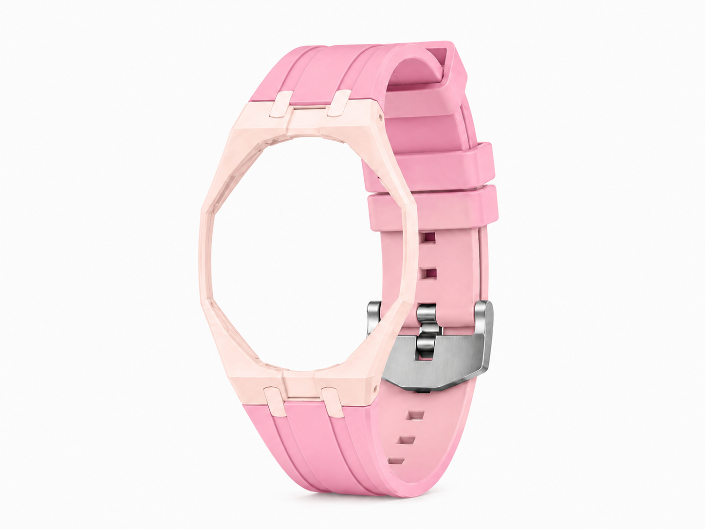"Hot Pink Pale Pink" Watch Strap (12 o'clock dial)