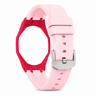 "Red Light Pink" Watch Strap (12 o'clock dial)