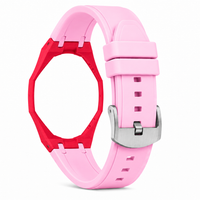 "Red Hot Pink" Watch Strap (12 o'clock dial)