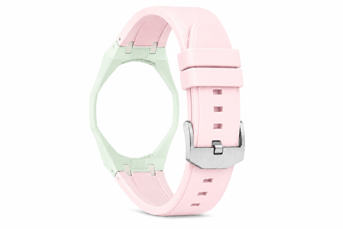 "Mint Light Pink" Watch Strap (12 o'clock dial)