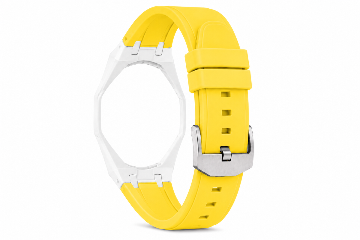 "White Yellow" Watch Strap (12 o'clock dial)