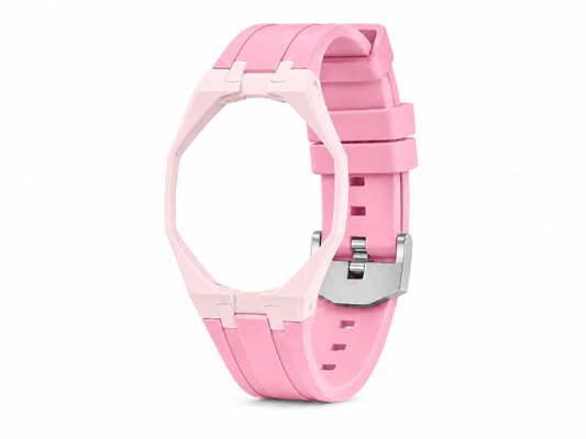 "Light Pink Hot Pink" Watch Strap (12 o'clock dial)