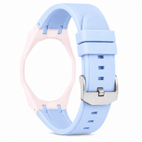 "Light Pink Baby Blue" Watch Strap (12 o'clock dial)
