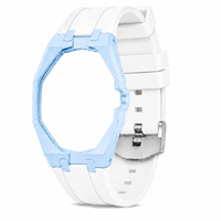 "Baby Blue White" Watch Strap (3 o'clock dial)