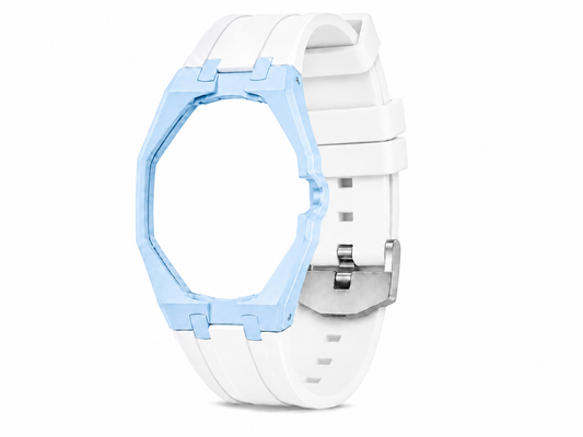 "Baby Blue White" Watch Strap (3 o'clock dial)