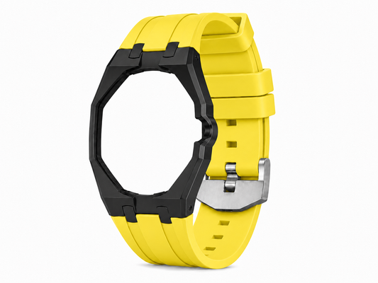 "Black Yellow" Watch Strap (3 o'clock dial)