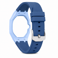 "Baby Blue Royal Blue" Watch Strap (3 o'clock dial)