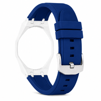 "White Blue" Watch Strap (12 o'clock dial)