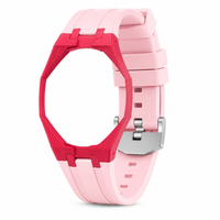 "Red Light Pink" Watch Strap (12 o'clock dial)