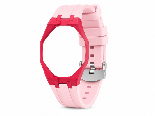 "Red Light Pink" Watch Strap (12 o'clock dial)