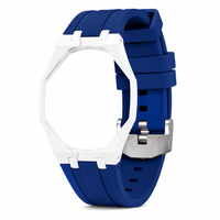 "White Blue" Watch Strap (12 o'clock dial)