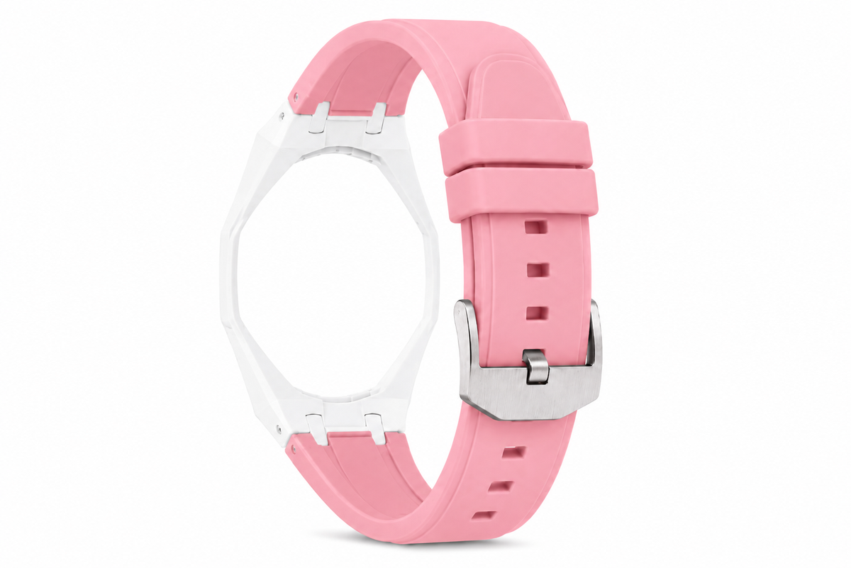 "White Hot Pink" Watch Strap (12 o'clock dial)