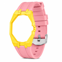 "Yellow Hot Pink" Watch Strap (3 o'clock dial)