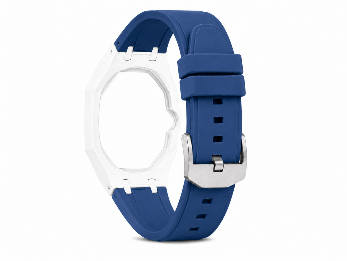 "White Royal Blue" Watch Strap (3 o'clock dial)