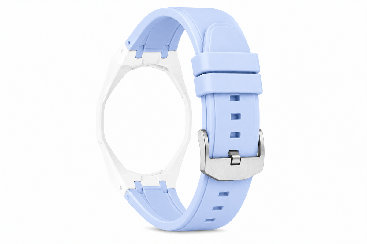 "White Baby Blue" Watch Strap (12 o'clock dial)