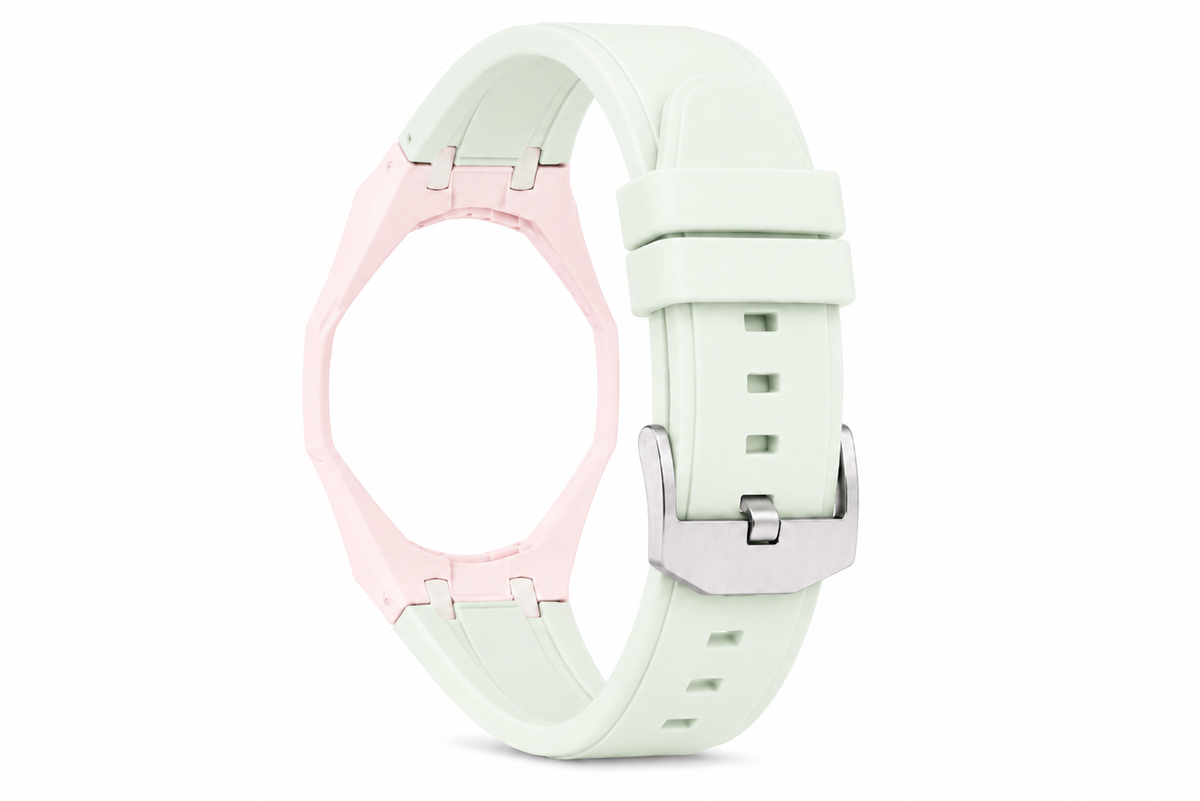 "Light Pink Mint" Watch Strap (12 o'clock dial)