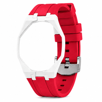 "White Red" Watch Strap (12 o'clock dial)