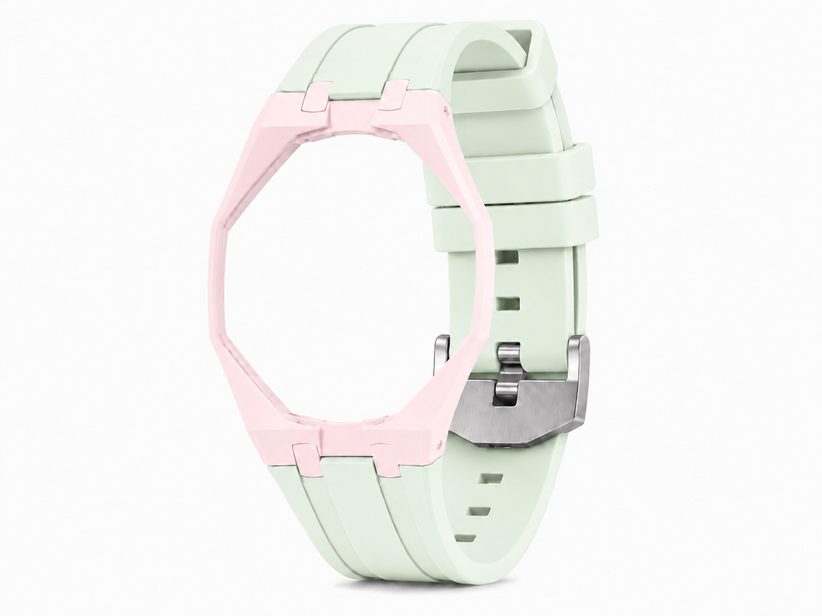 "Light Pink Mint" Watch Strap (12 o'clock dial)