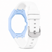 "Baby Blue White" Watch Strap (3 o'clock dial)
